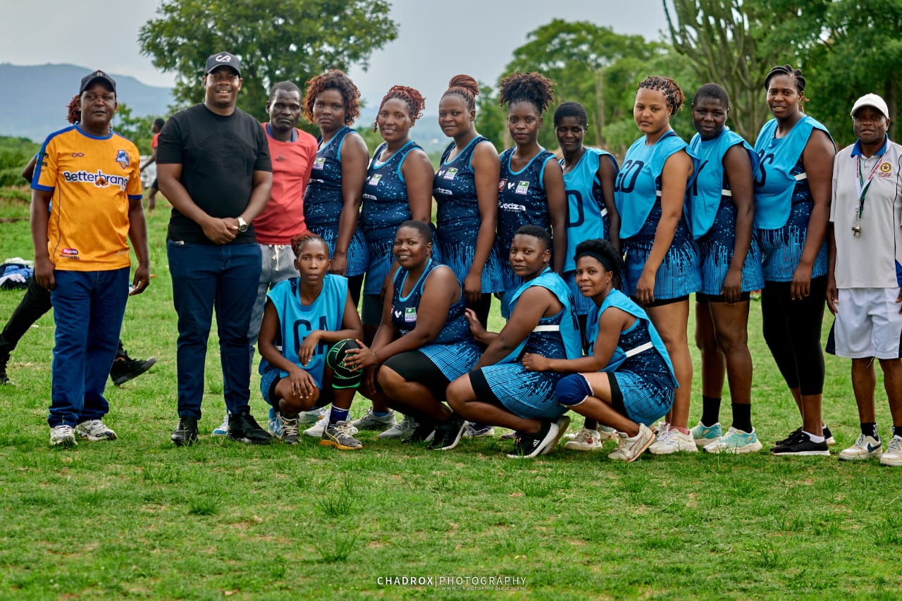 The netball team proudly sponsored by Evergood Medicals