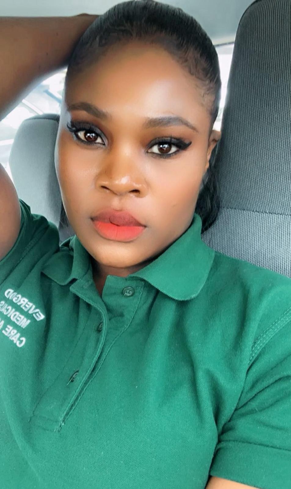 A senior Evergood Medicals carer in uniform between home visits