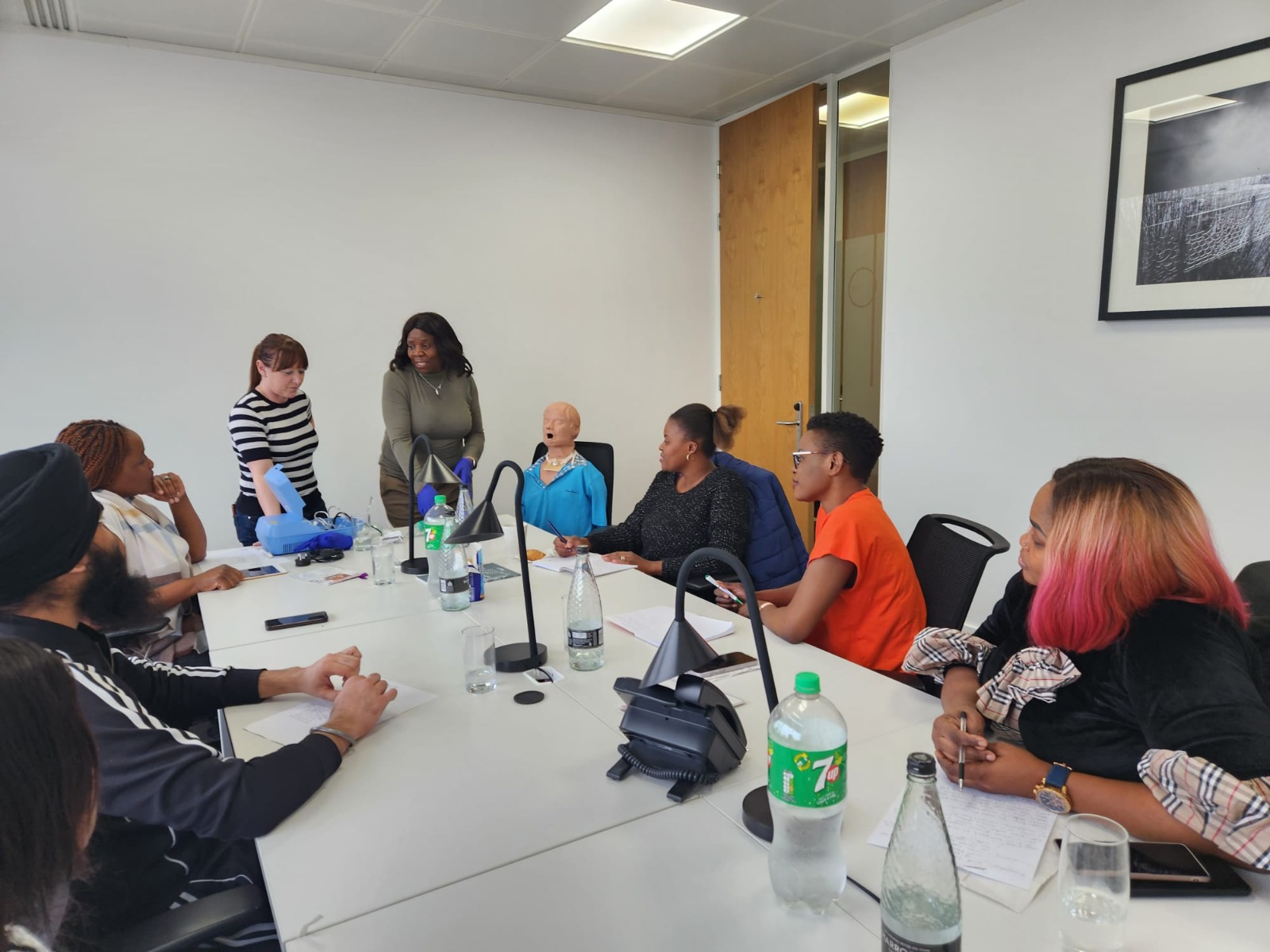 Evergood Medicals team members in a training session